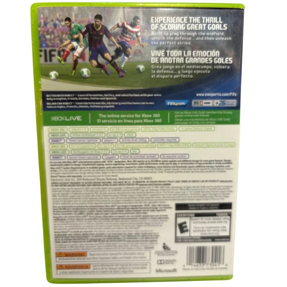 FIFA 14 Microsoft Xbox 360 EA Sports Soccer Video Game NTSC Lionel Messi Cover